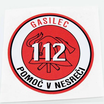 NALEPKA GASILEC 112-zunanja